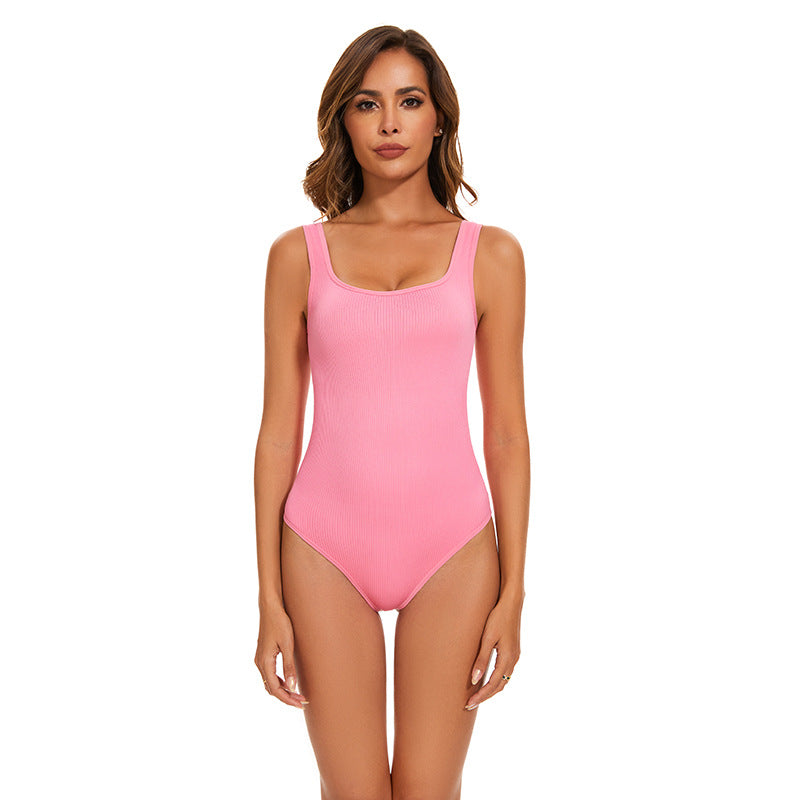 2 Slimming Ribbed Shapewear Bodysuit